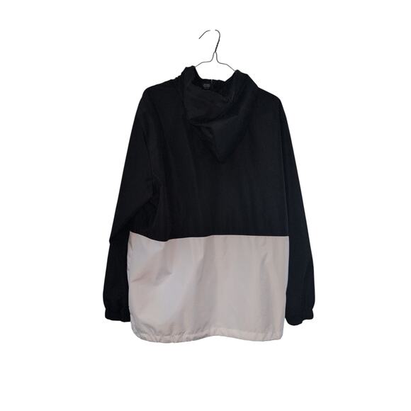 Hurley Black & White Windbreaker Hoodie Jacket Men’s Size Large - Picture 2 of 5